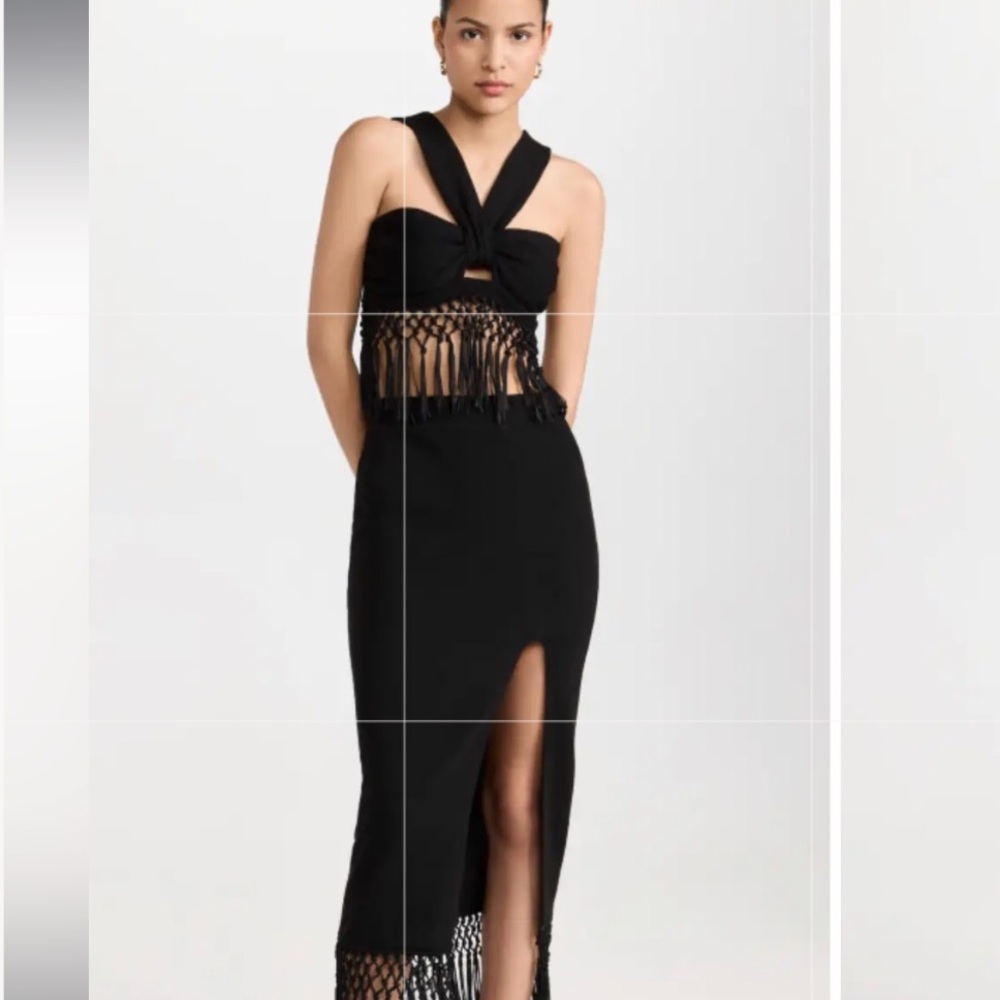 SAYLOR Black Maxi Skirt